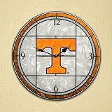 Tennessee Volunteers Glass Wall Clock