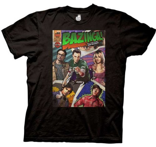 Big Bang Theory Bazinga Comic Book Cover Men's T-Shirt