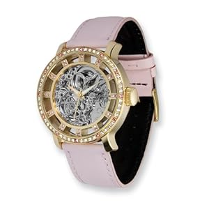 Fashionista Chameleon Swarovski Bezel/pink Strap Watch by Moog Watches, Best Quality Free Gift Box Satisfaction Guaranteed