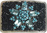 DeLori Designs Women's NB30 Belt Buckles,Turquoise/Black