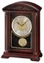 Seiko Mantel Clock With Brown Wooden Case Plays One of 6 Hi-Fi Melodies Automatic Silencer