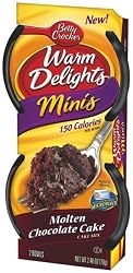 Betty Crocker Warm Delight Minis - Molten Chocolate Cake, 2.46-Ounce Packages (Pack of 9)
