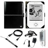 Premium Faux Leather Durable Protective Black Carrying Cover Case Slim Design for BeBook Neo White eReader + Indlues a 4-Inch Determination Hand Strap + Includes a Anti Glare Screen Protector + 3 in 1 Travel Charger Combo Set includes a Home and Car Charger with a USB Sync Data Cable for your EReader Premium Faux Leather Durable Protective Black Carrying Cover Case Slim Design for BeBook Neo White eReader + Indlues a 4-Inch Determination Hand Strap + Includes a Anti Glare Screen Protector + 3 in 1 Travel Charger Combo Set includes a Home and Car Charger with a USB Sync Data Cable for your EReader