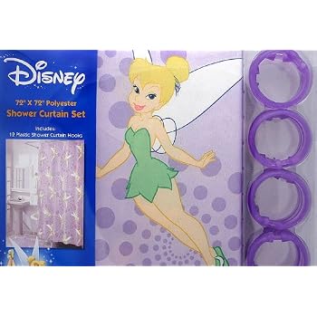 Set A Shopping Price Drop Alert For Disney Tinkerbell Fabric Shower Curtain + 12 Rings (Hooks)