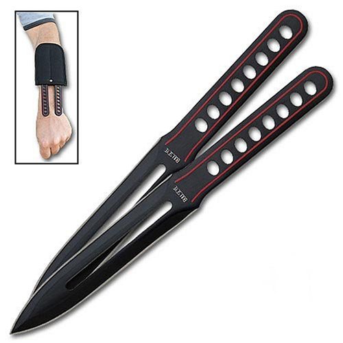 Stealth Throwing Knife Set - 2 Knives with Wrist Sheath