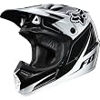 FOX V3R Carbon Helmet, Black/White, Medium