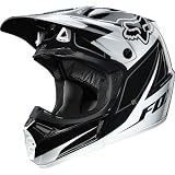 FOX V3R Carbon Helmet, Black/White, Medium