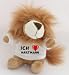 Produkt-Bild: Pl&uuml;sch L&ouml;we Schl&uuml;sselhalter mit einem T-shirt mit Aufschrift mit Ich liebe Hartmann