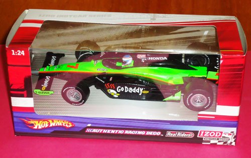 Hot Wheels IZOD Indy Car Series 1:24 scale GO DADDY DANICA PATRICK approx 8 long