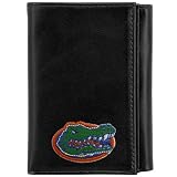 Florida Gators Black Leather Embroidered Trifold Wallet