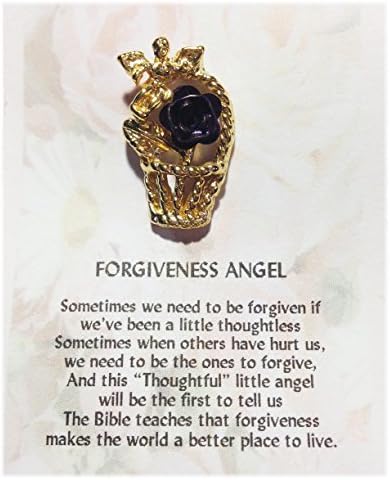 Forgiveness Angel ~ Thoughtful Little Angels Guardian Pin Flower Basket