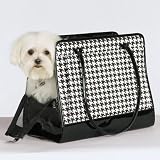 Large Fashion Houndstooth Pet Carrier