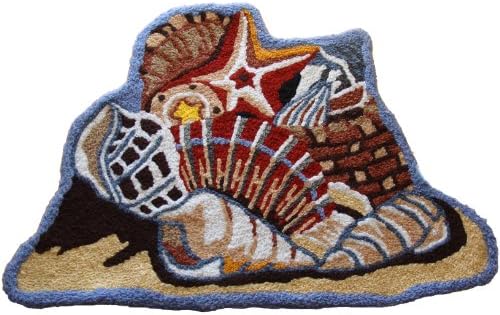 Sea Shell Collage Accent Rug