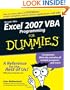 Excel 2007 VBA Programming For Dummies