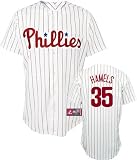 Cole Hamels Jersey: Youth Majestic Home Pinstripe Replica #35 Philadelphia Phillies Jersey
