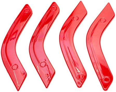 AutoOcean Red Interior Inner ABS Door Handle Trim Guard Accessories for 2011-2016 Jeep Wrangler JK &amp; Unlimited 2 Door 4 door 4 pcs