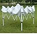 Outsunny Slant Leg Easy Pop-Up Canopy Party Tent, 10 x 10-Feet, White