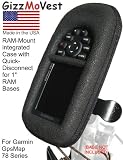 Garmin 78 RAM Mount / CASE & Mount Combo, Heavy-Duty Military-Grade Case with integrated EZY RAM-Mount Quick-Disconnect, for Motorcycle/ATV/Boat