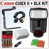 Canon Speedlite 430EX II Flash + Deluxe Bracket Accessory Kit