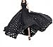 Afibi Women's Slim Beach Dress Casual Party Long Maxi Dresses (Large, Black)