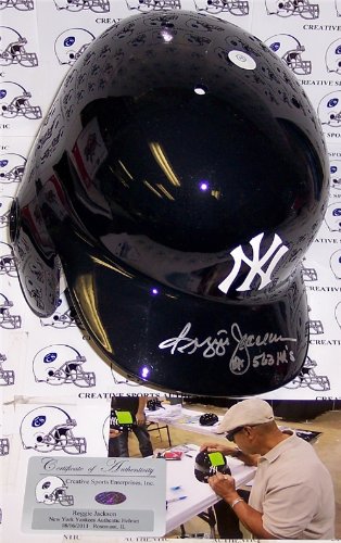 Reggie Jackson Autographed/Hand Signed New York Yankees Authentic Batting Helmet