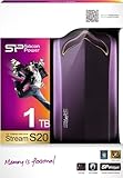 Silicon Power Stream S20 1TB externe Festplatte (6,4 cm (2,5 Zoll), SATA, USB 3.0) purpur