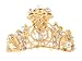Hair Clip - H85 - Gold Tiara Style set with Swarovski (tm) Crystal Stones ~ Clear AB Irridescent