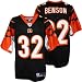 Men's Cedric Benson #32 Cincinnati Bengals NFL Premier Football Jersey by Reebok (Black-White)(Size=XX-LARGE)