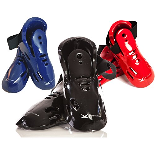 whistlekick Cyber Monday Special! Karate Sparring Gear Set of Boots - Premium Includes FREE Backpack - Martial Arts Sparring Gear Taekwondo Sparring Gear Set. Kickboxing Foot Gear - Adults & Kids