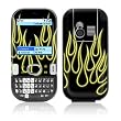 Yellow Neon Flames Design Protective Skin Decal Sticker for Palm Centro Cell Phone