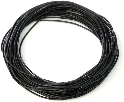 RHX Necklace Bracelet Jewelry DIY 10m Black Leather Thread Cord 1.5mm Without Clasps?