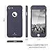 iPhone 7 Case,Lavince Full Body Protection Hard Slim Premium Cover[Dual Layer][Slim Fit] with Tempered Glass Screen Protector for iPhone 7 4.7inch(Navy Blue)