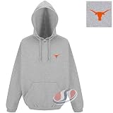 Texas Longhorns NCAA Goalie Pullover Hooded Sweatshirt (Grey Heather)