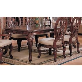 Santa Rosa Formal Cherry Dining Table and Chairs 7pc Set by Coaster