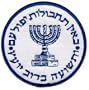 Mossad Embroidered Patch Israel Intelligence Agency Iron-On Logo