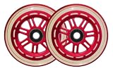 2 Wheels W Abec 7 Bearings for RAZOR SCOOTERS 100mm RED