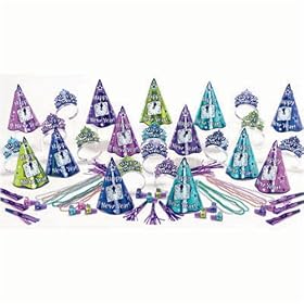 Multi-Color Countdown New Years Party Kit for 25
