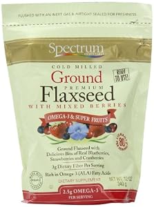 Spectrum Essentials Ground Flaxseed with Mixed Berries, 12 Ounce Pouch