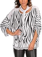 Bleu Marine Blusa Siriel (Blanco)