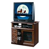 Sauder Planked Cherry-Finish Entertainment Stand