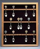 Spoon Cabinet Walnut Wood Wall Mounted Holds 36 Spoons