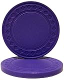 50 Purple Super Diamond 8.5 Gram Clay Composite Poker Chips