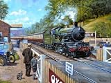 FX Schmid Awaiting the Train 300 Piece Large Format Puzzle by Ravensburger