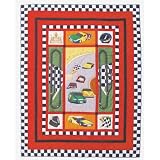 Racecar, Quilt Twin 65X 85 by Patch Quilts
