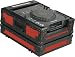 Marathon Flight Road MA-CDJblkred Red Black Series Case for Pioneer CDJ1000/CDJ800, Denon Dn-S3500/Dn-S3700 and Large Format CD/Digital Turntables