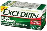 Search : Excedrin Extra Strength Pain Reliever, 80-Count Express Gelcaps