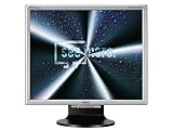 NEC 90GX2 pro 48,3 cm (19 Zoll) TFT Monitor DVI silber/schwarz mit USB Hub (Kontrast 1000:1, 2 MS Reaktionszeit)
