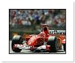Michael Schumacher F1 Auto Racing Double Matted 8x10 Photograph Ferrari