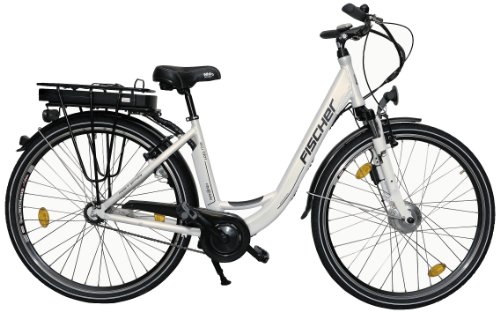 Fischer E-Bike City Automatik, weiß, Rahmenhöhe:46 cm, Reifengröße: 28 Zoll (71 