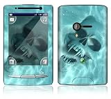 Underwater Vampire Skull Design Decorative Skin Decal Sticker for Sony Ericsson Xperia X10 Mini Cell Phone